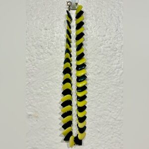 Vintage Heart-shaped Beaded Bumblebee Necklace